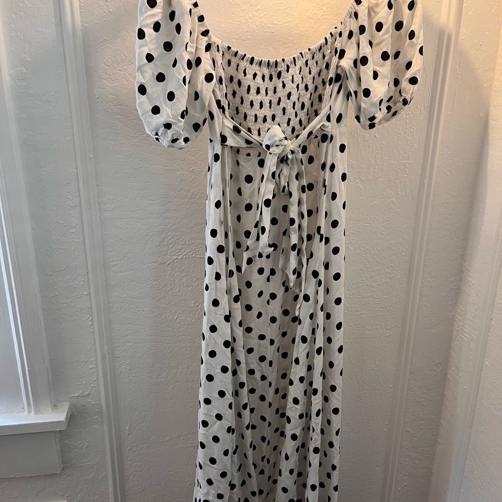 Faithfull the Brand Black and White Maxi Dress - Picture 2 of 2